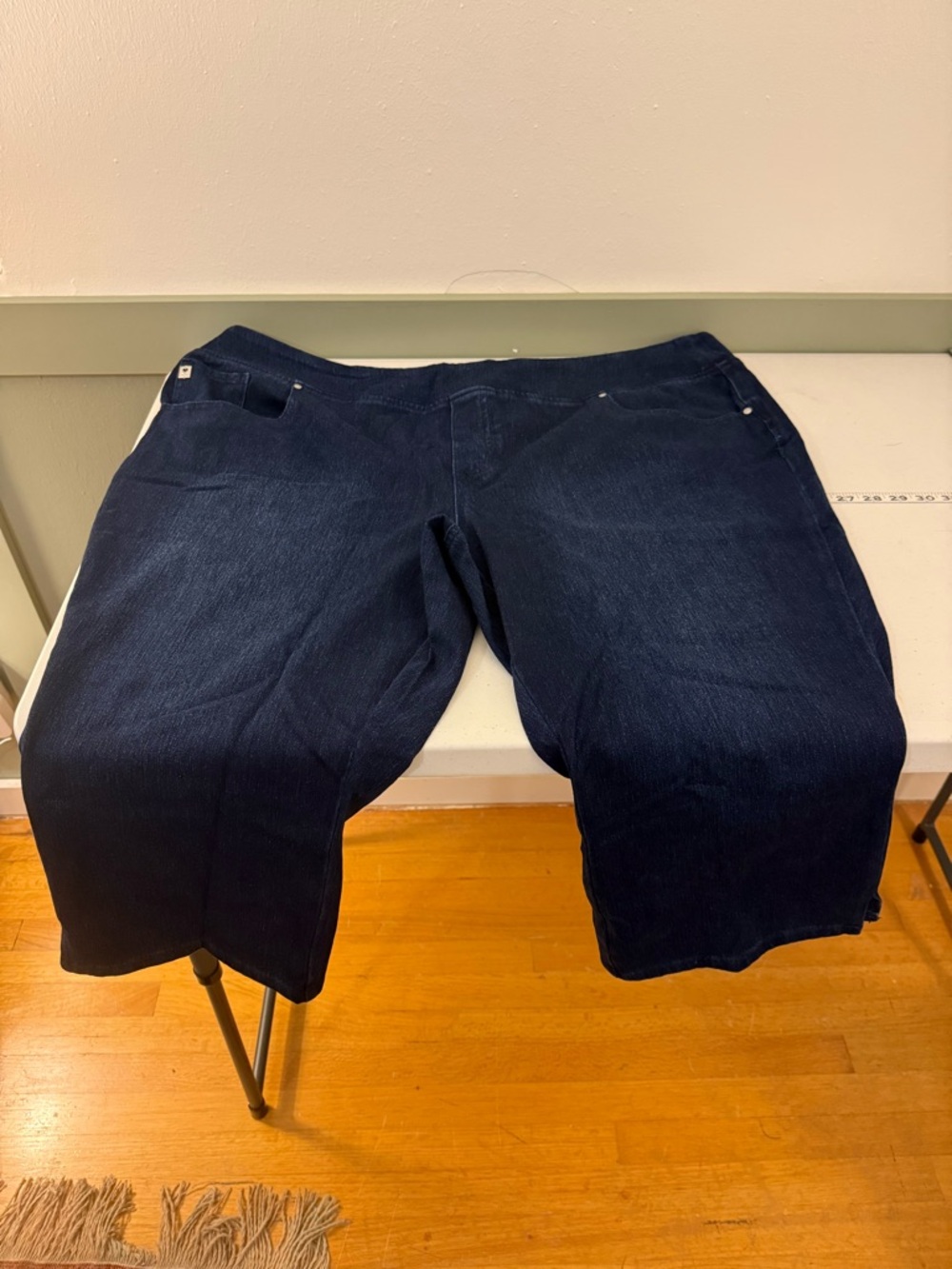Belle by Kim Gravel Navy Relaxed Fit Jeans